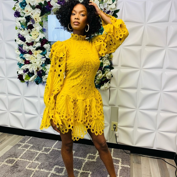 Paris- Crochet Mini Dress - Picture 2 of 4